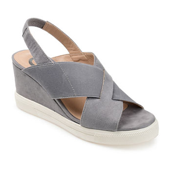 Journee Collection Womens Ronnie Wedge Sandals