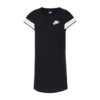Nike Little Girls Short Sleeve Logo T-Shirt Dress