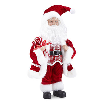 North Pole Trading Co. 12" Classic Red Coat Handmade Santa Figurine