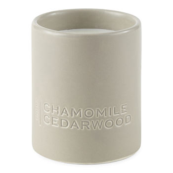 14oz 2-Wick Chamomile Cedarwood Ceramic Jar Candle