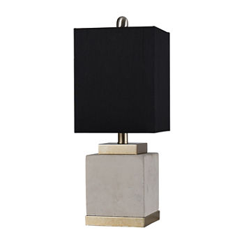 Stylecraft 8 W Brass & Natural Polyresin Table Lamp