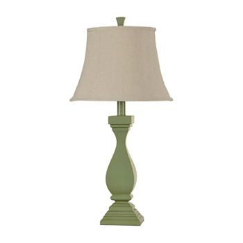 Stylecraft 15 W Sea Grass Green Polyresin Table Lamp