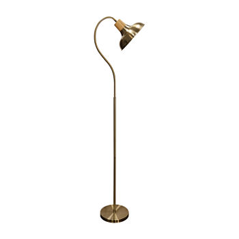 Stylecraft 10 W Gold Steel Floor Lamp