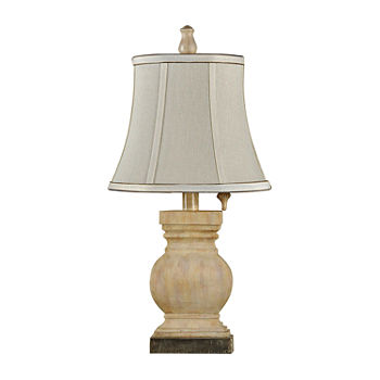 Stylecraft 10.5 W Ellis Sandstone Polyresin Table Lamp