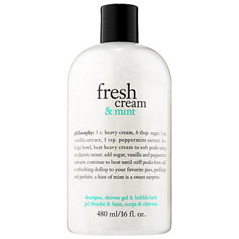 philosophy Fresh Cream & Mint Shampoo, Shower Gel & Bubble Bath