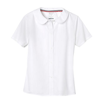 French Toast Girls Short Sleeve Button-Down Shirt