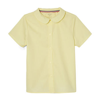 French Toast Girls Short Sleeve Button-Down Shirt