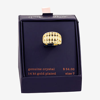 Sparkle Allure Crystal 14K Gold Over Brass Band