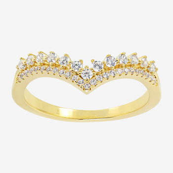 Sparkle Allure Cubic Zirconia 14K Gold Over Brass Band