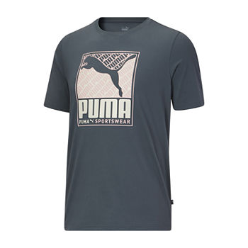 Puma Big and Tall Mens Crew Neck Short Sleeve Regular Fit Graphic T-Shirt