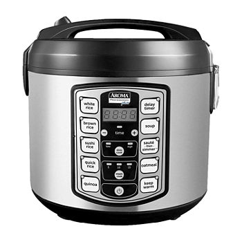 Aroma ARC-5000SB Professional 20-Cup (Cooked) Digital Rice Cooker, Slow Cooker & Food Steamer