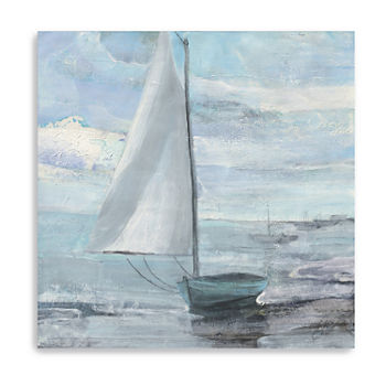 Silver Sail Giclee Canvas Art
