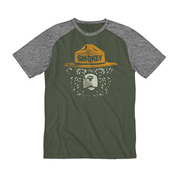Smokey Big and Tall Mens Crew Neck Short Sleeve Regular Fit Graphic T-Shirt