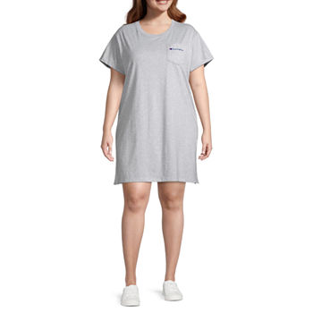 Champion Short Sleeve T-Shirt Dress Plus