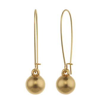 Liz Claiborne® Gold-Tone Ball Drop Earrings