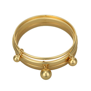 Liz Claiborne® Set of 5 Gold-Tone Bangle Bracelets