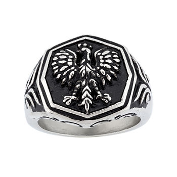 Mens Stainless Steel Eagle Ring