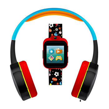 Itouch Playzoom Unisex Black Smart Watch with Headphones Set 9210wh-51-G01