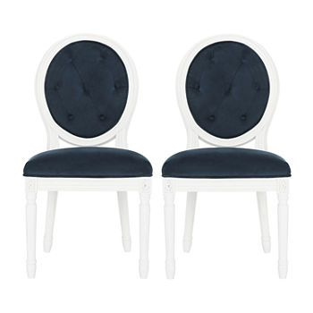 Holloway Velveteen Upholstered Chair - Set of 2