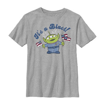 Disney Little & Big Boys Crew Neck Toy Story Short Sleeve Graphic T-Shirt
