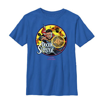 Little & Big Boys Crew Neck Doctor Strange Short Sleeve Graphic T-Shirt
