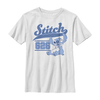 Disney Little & Big Boys Crew Neck Stitch Short Sleeve Graphic T-Shirt