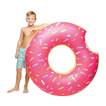 Giant Pink Frosted Donut Pool Float
