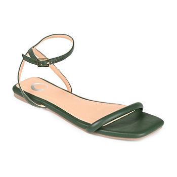 Journee Collection Womens Veena Adjustable Strap Flat Sandals