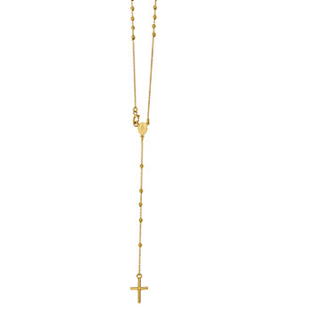 Womens 14K Gold Rosary Necklaces