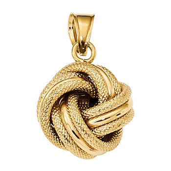 Womens 14K Gold Knot Pendant