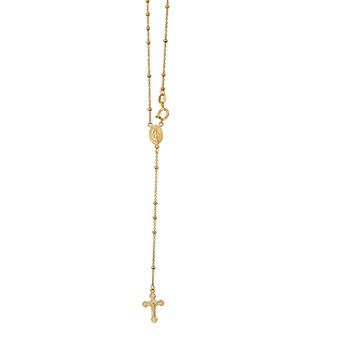 Miraculous_Medal Womens 14K Gold Rosary Necklaces