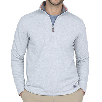 Free Country Mens Mock Neck Long Sleeve Quarter-Zip Pullover