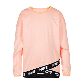 Nike Little Girls Round Neck Long Sleeve Tunic Top