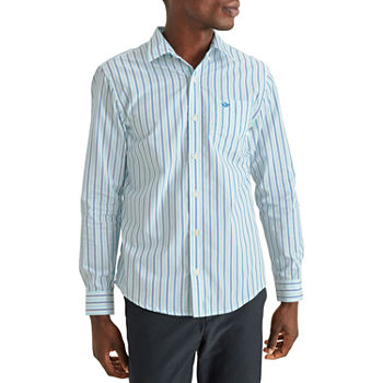 Dockers Signature Comfort Flex No Wrinkle Mens Classic Fit Long Sleeve Plaid Button-Down Shirt
