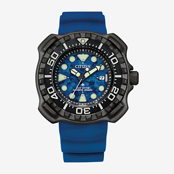 Citizen Promaster Dive Mens Blue Strap Watch Bn0227-09l