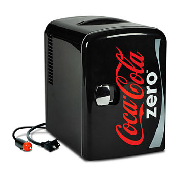 Coca-Cola Coke Zero Mini Fridge 6 Can AC/DC Cooler/Warmer