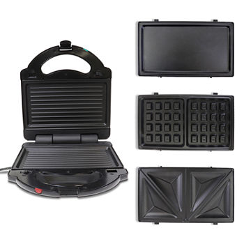 Total Chef® 4-in-1 Grill Waffle Maker Sandwich Press Griddle