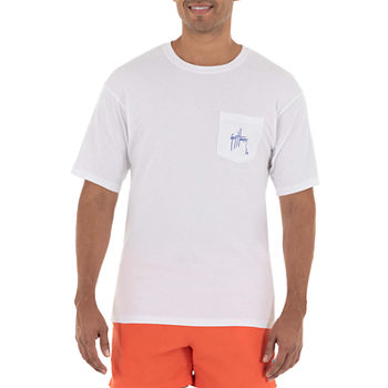 Guy Harvey Mens Crew Neck Short Sleeve Pocket Graphic T-Shirt
