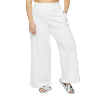 Juicy By Juicy Couture Towel Terry Womens Mid Rise Lounge Pant-Plus