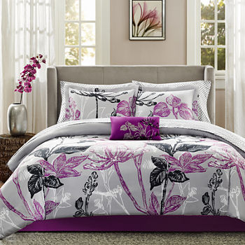 Madison Park Essentials Nicolette Antimicrobial Complete Bedding Set with Sheets