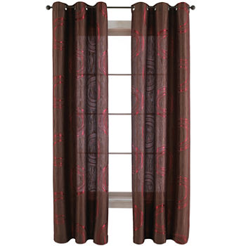 JCPenney Home Focus Light-Filtering Grommet Top Curtain Panel