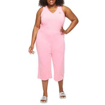 Juicy By Juicy Couture Towel Terry Sleeveless Jumpsuit-Plus