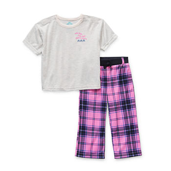 Thereabouts Toddler Girls Easy-on + Easy-off Adaptive 2-pc. Pant Pajama Set