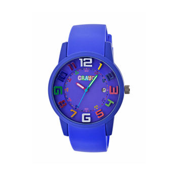 Crayo Women's Festival Purple Silicone-Band Watch with Date Cracr2004