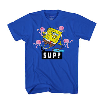 Little & Big Boys Crew Neck Spongebob Short Sleeve Graphic T-Shirt