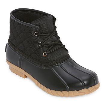 St. John's Bay Womens Denton Flat Heel Rain Boots