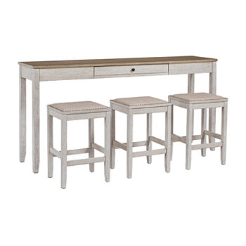 Signature Design by Ashley Skempton 4-pc. Counter Height Rectangular Dining Set