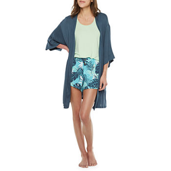 Ambrielle Essential Robe with Mix and Match Tank and Shorts