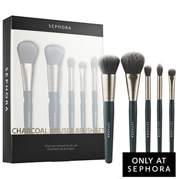 SEPHORA COLLECTION Charcoal Infused Vegan Makeup Brush Set ($110 Value)