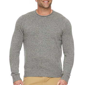 mutual weave Big and Tall Mens Roll Neck Long Sleeve Pullover Sweater